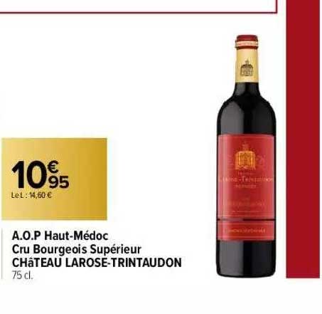 a.o.p. haut-médoc cru bourgeois supérieur château larose-trintaudon