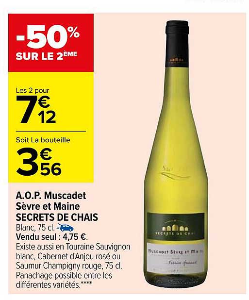 a.o.p. muscadet sèvre et maine secrets de chais