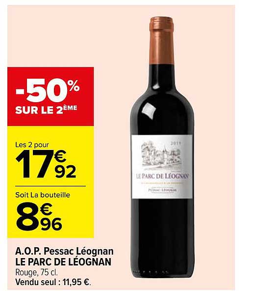 a.o.p. pessac léognan le parc de léognan