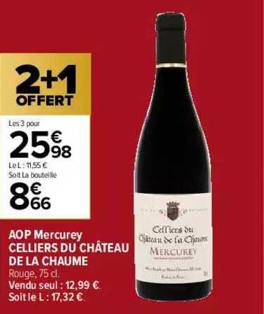 aop mercurey celliers du château de la chaume