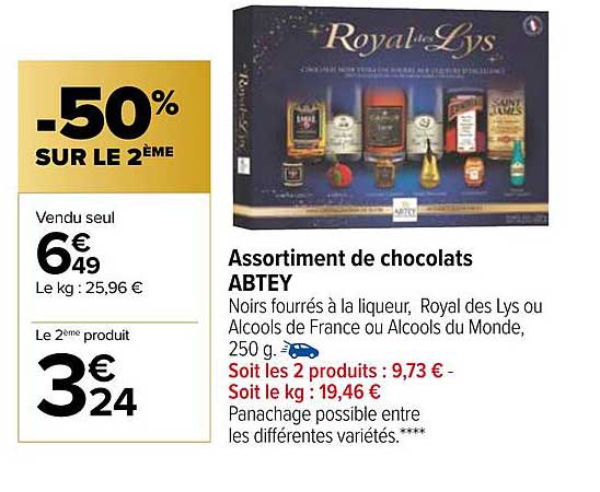 assortiment de chocolats abtey