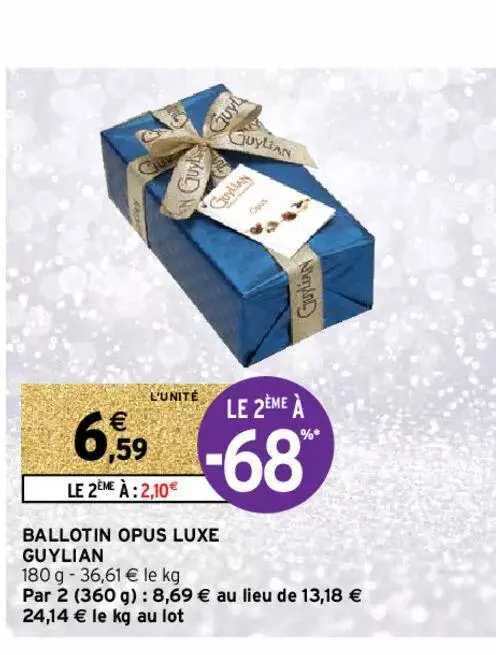 ballotin opus luxe guylian