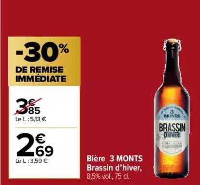 bière 3 monts brassin d'hiver