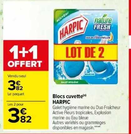 blocs cuvette harpic