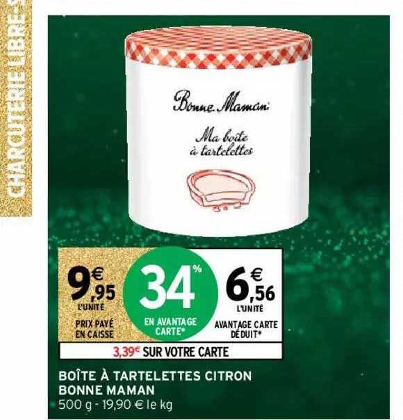 boîte à tartelettes citron bonne maman