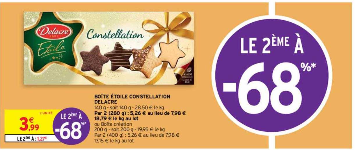boîte étoile constellation delacre