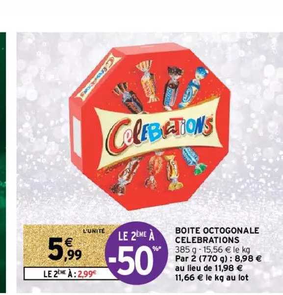 boîte octogonale célébrations