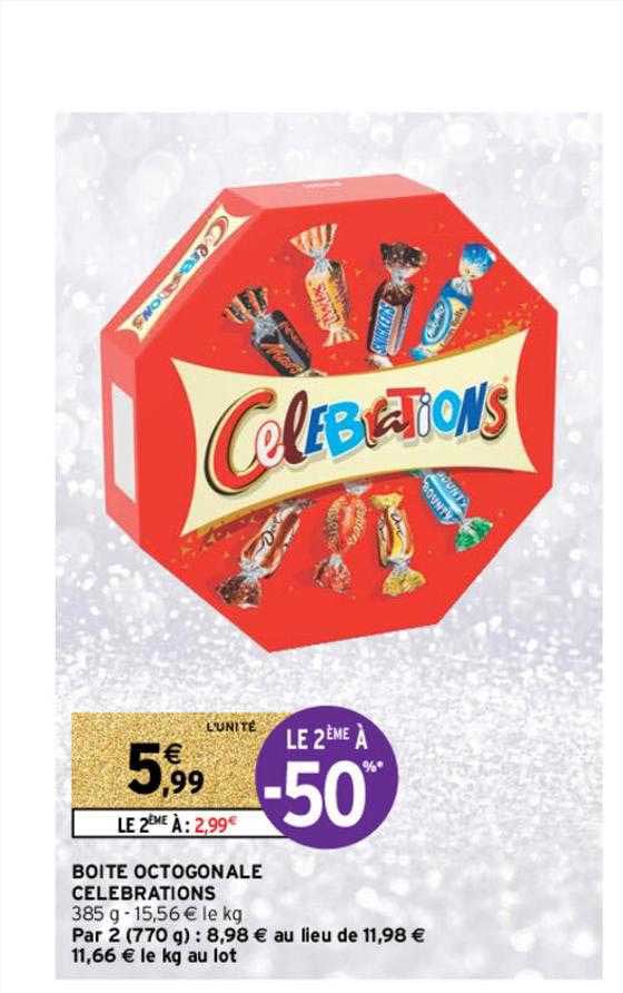 boîte octogonale célébrations