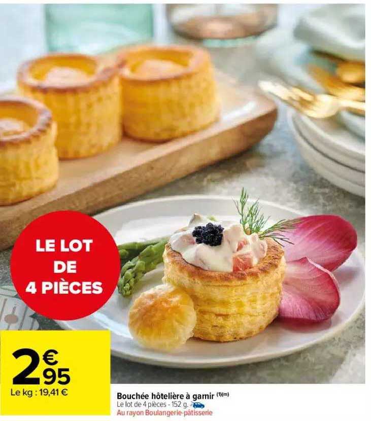 Bouchée Hôtelière à Garnir