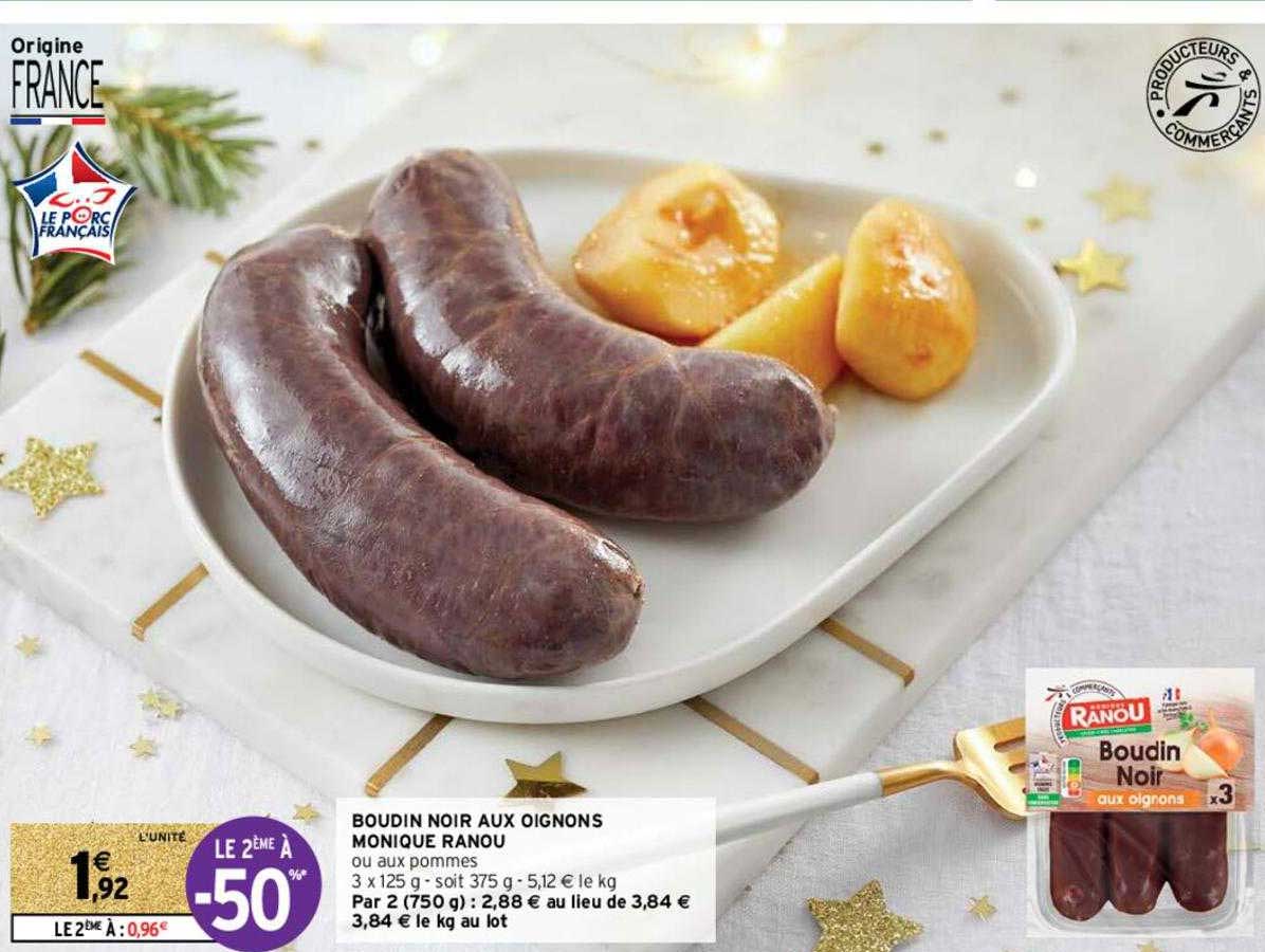 boudin noir aux oignons monique ranou