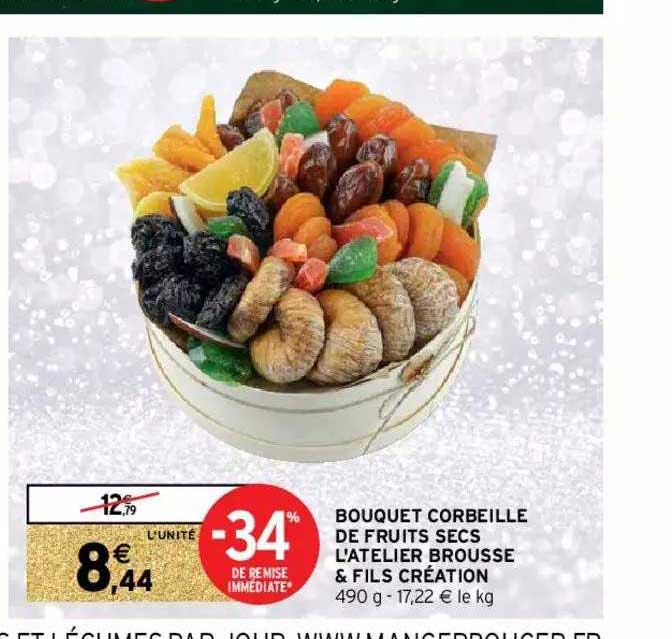 bouquet corbeille de fruits secs l'atelier brousse & fils création