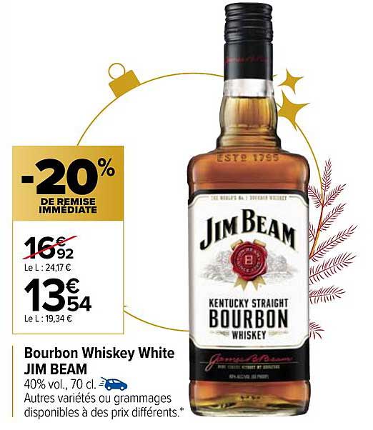 bourbon whiskey white jim beam