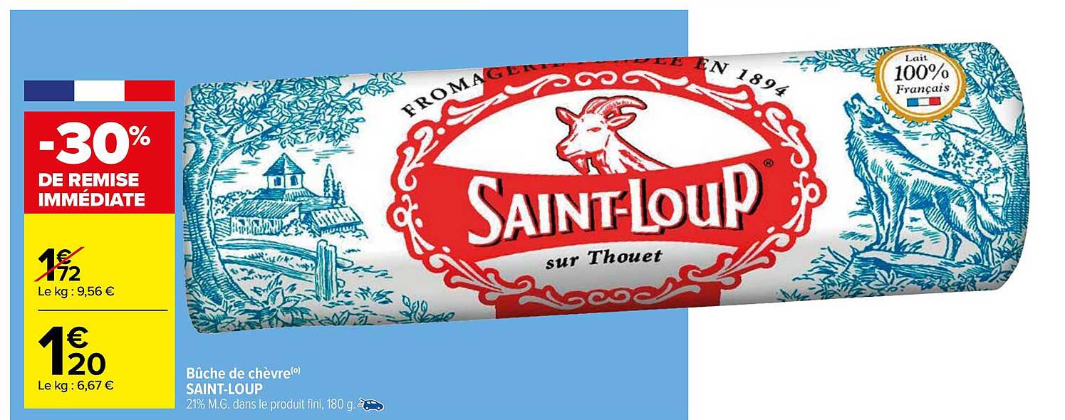 bûche de chèvre saint-loup