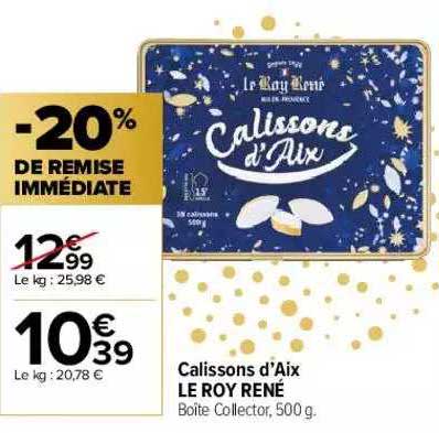 calissons d'aix le roy rené