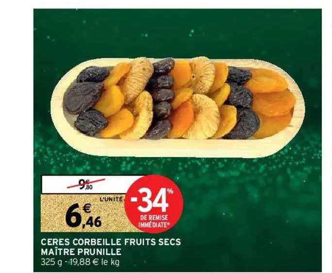 cérès corbeille fruits secs maître prunille