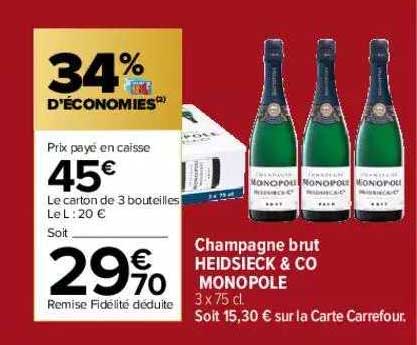 Champagne Brut Heidsieck & Co Monopole