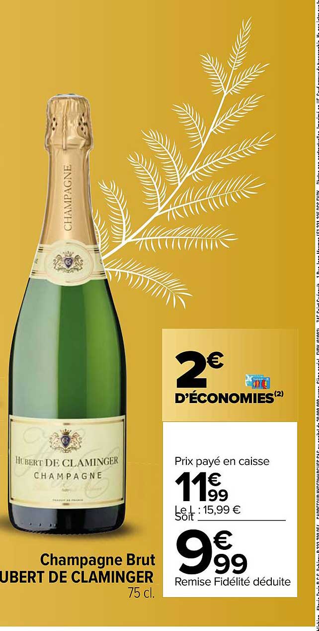 champagne brut hubert de claminger