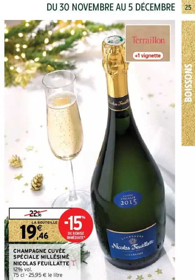 champagne cuvée spéciale millésimé nicolas feuillatte