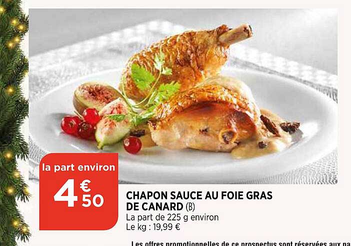 chapon sauce au foie gras de canard