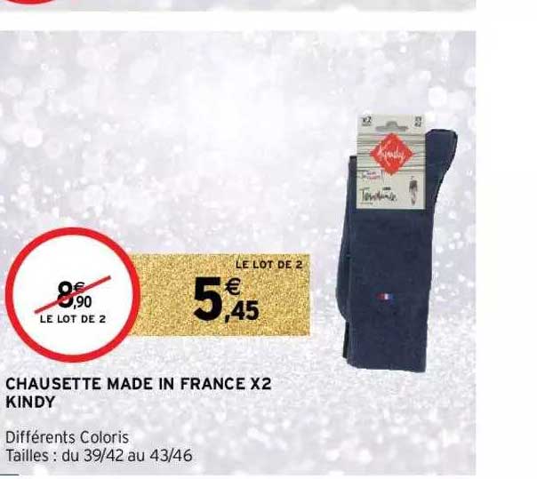 Chaussette Made In France X2 Kindy