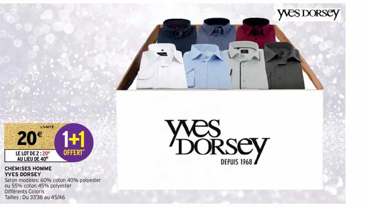 chemises homme yves dorsey