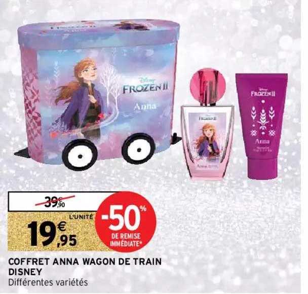 coffret anna wagon de train disney