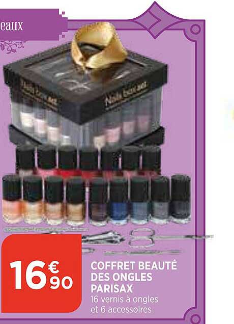 coffret beauté des ongles parisax