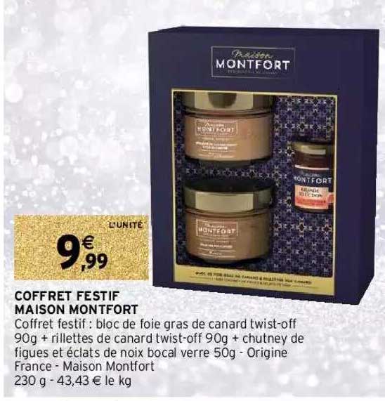 coffret festif maison montfort