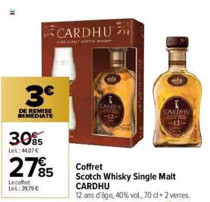 Coffret Scotch Whisky Single Malt Cadhu
