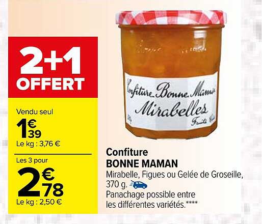 confiture bonne maman