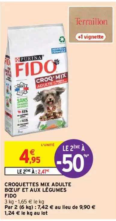 Croquettes Mix Adulte Bœuf Et Aux Légumes