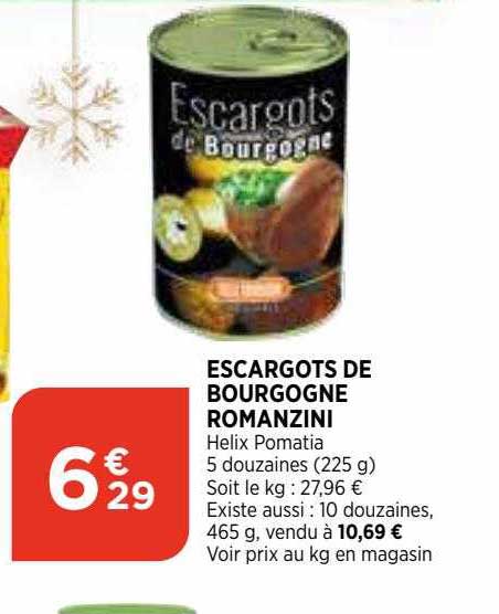 escargots de bourgogne romanzini