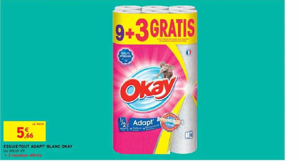 Essuie-tout Adapt' Blanc Okay