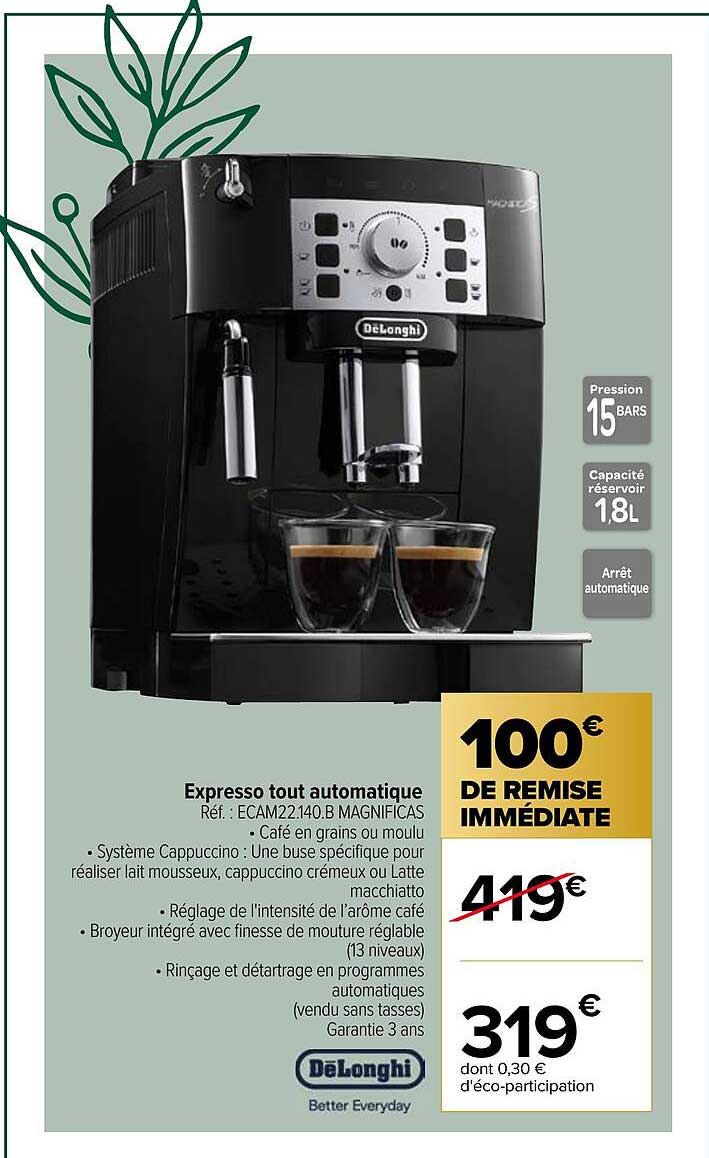 expresso tout automatiques delonghi
