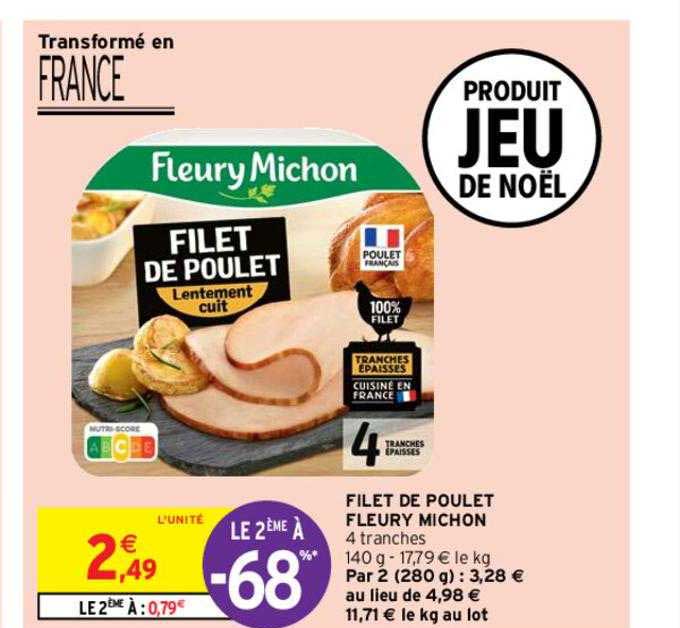 filet de poulet fleury michon