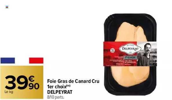 foie gras de canard cru 1er choix delpeyrat
