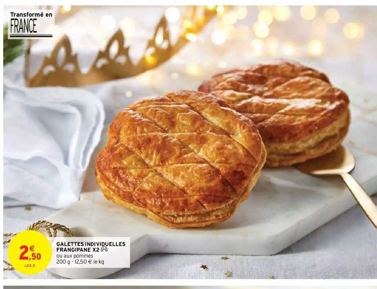 galettes individuelles frangipane x2