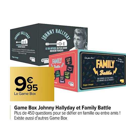 game box johnny hallyday et family battle