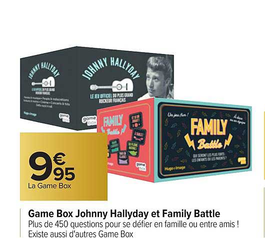 game box johnny hallyday et family battle