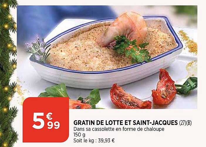 gratin de lotte et saint-jacques