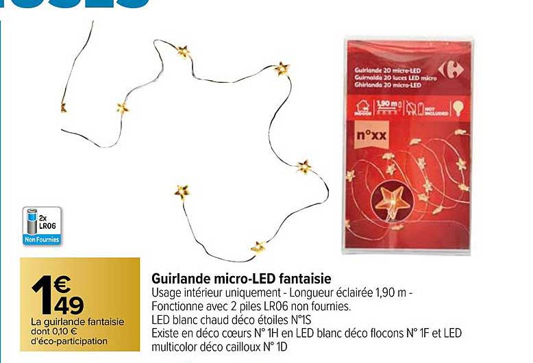 guirlande micro-led fantaisie