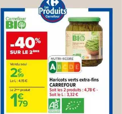 Haricots Verts Extra-fins Carrefour