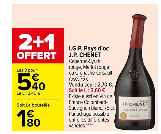 i.g.p. pays d'oc j.p. chenet