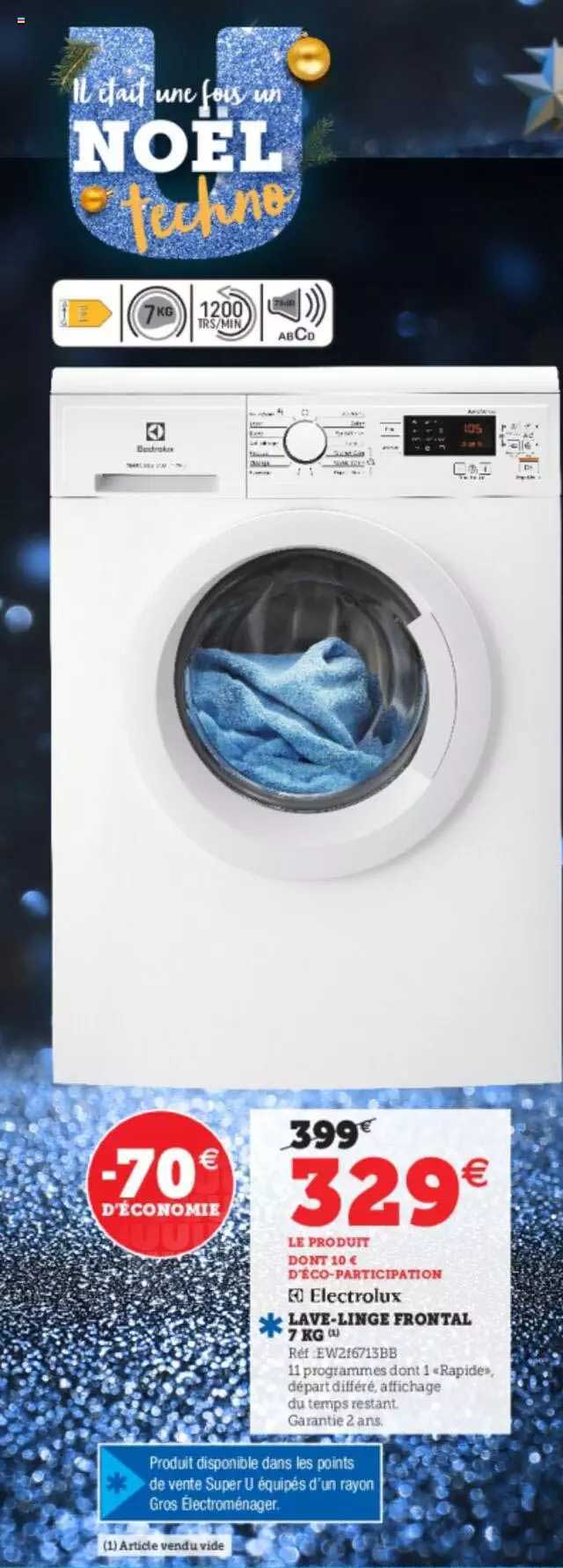 lave-linge frontal 7 kg electrolux