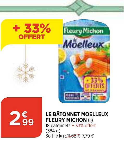 le bâtonnet moelleux fleury michon