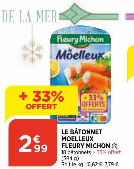 le bâtonnet moelleux fleury michon