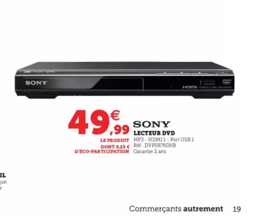 lecteur dvd sony