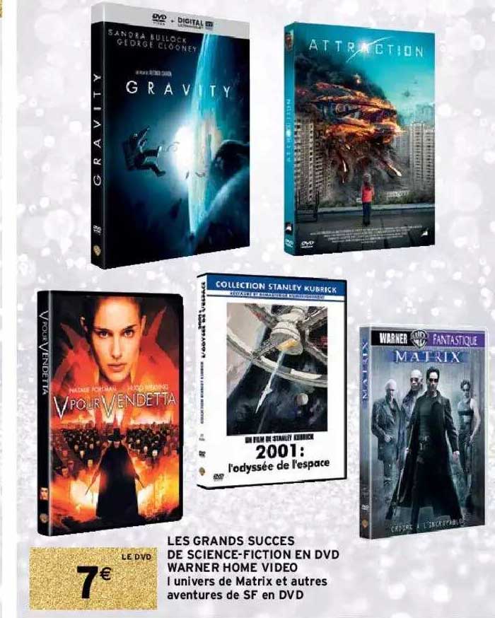 les grands succès de science-fiction en dvd warner home video