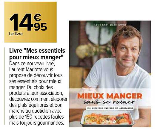 livre "mes essentiels pour mieux manger"