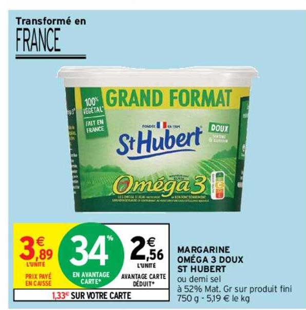 margarine oméga 3 doux st hubert